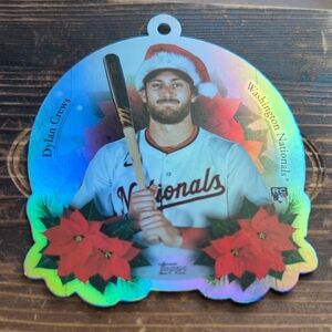 2025 Topps Holiday Dylan Crews Rookie Card Ornament Nationals